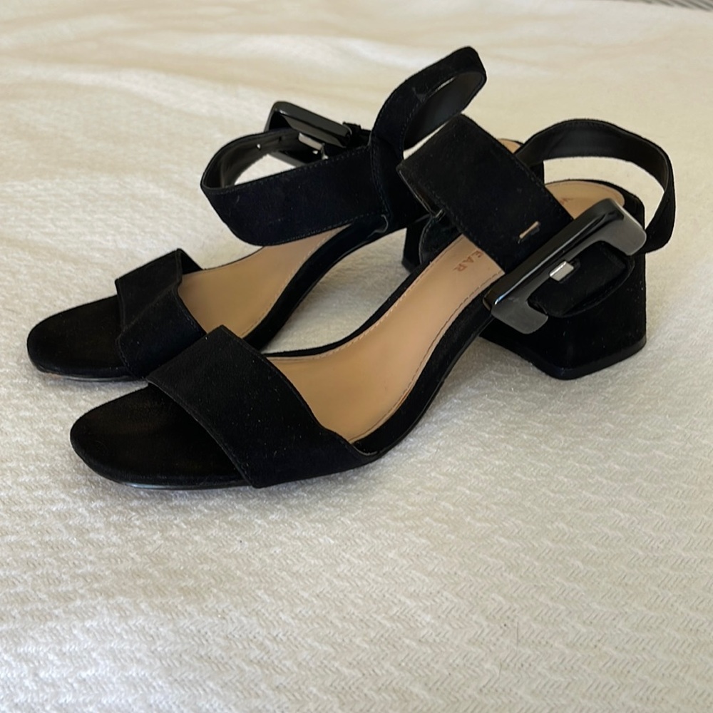 Who What Wear black platform sandals size 6